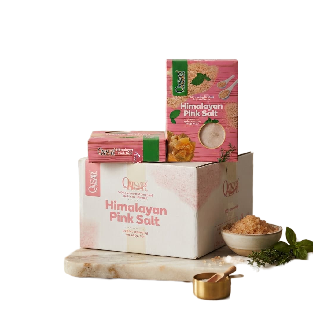 Qaisar Himalayan Pink Salt 500g — Box